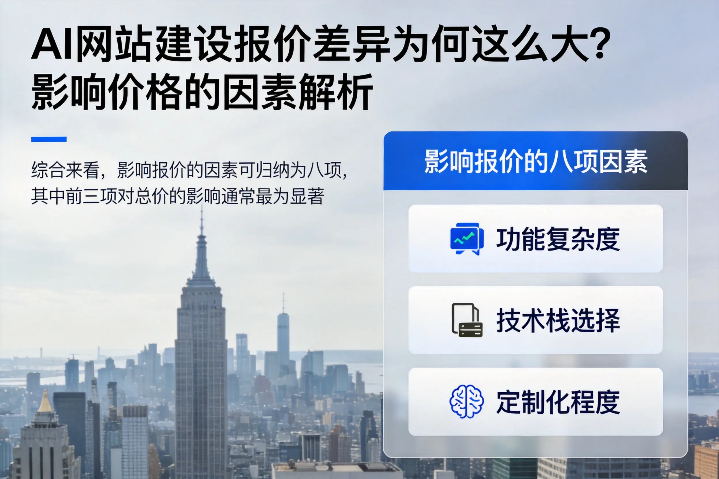宜春AI网站建设报价差异为何这么大?影响价格的因素解析