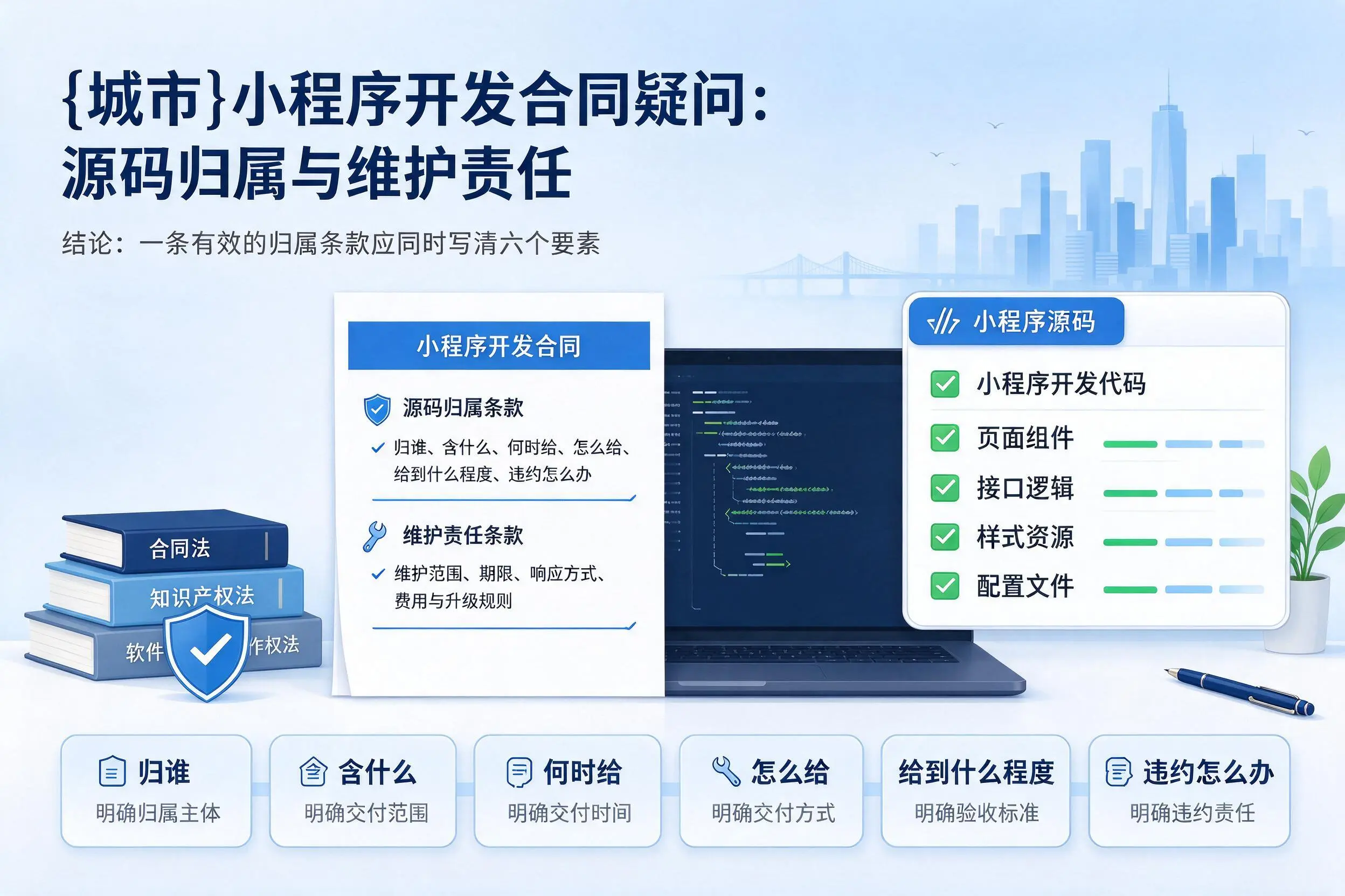 宜春小程序开发合同疑问:源码归属与维护责任