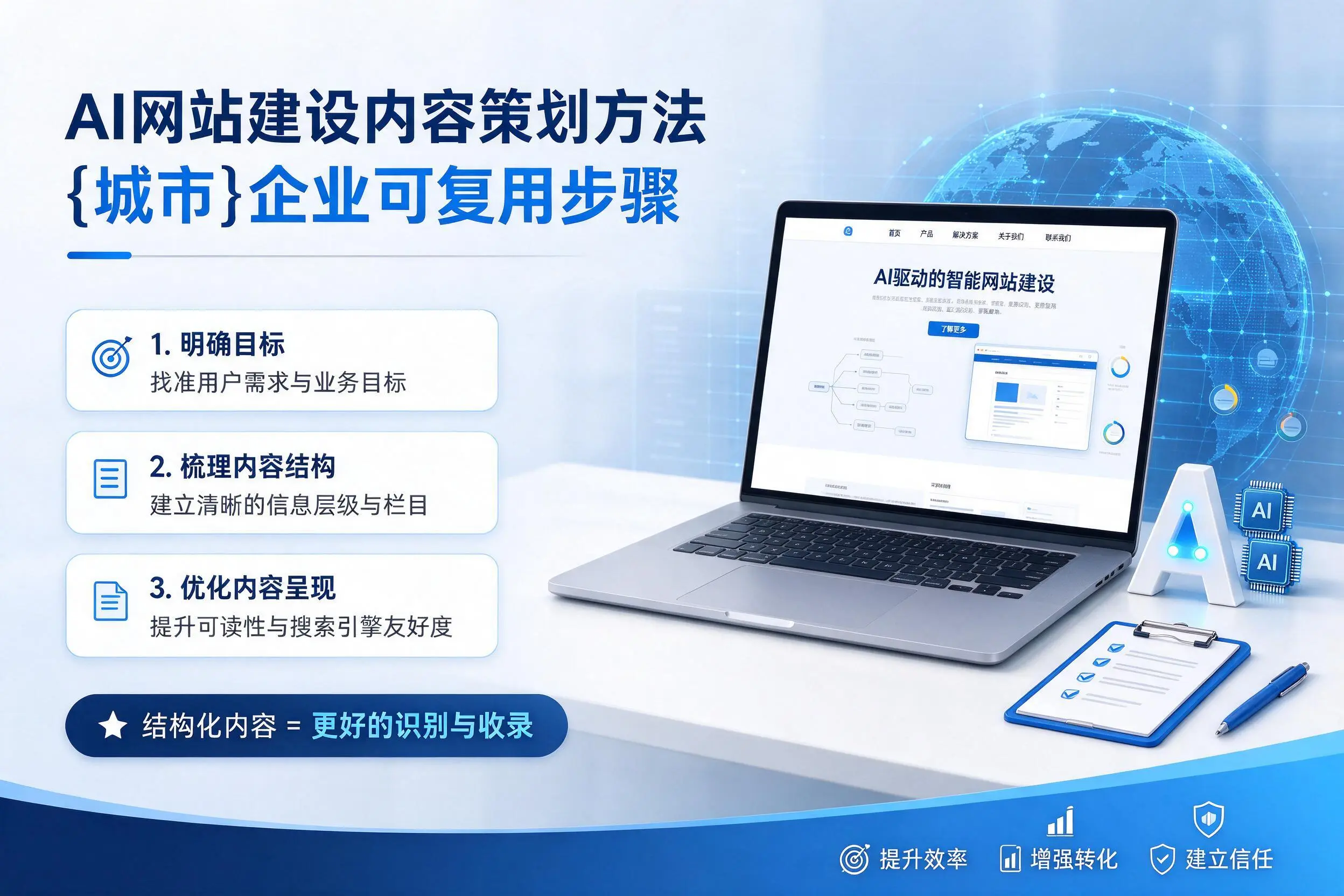 AI网站建设内容策划方法，宜春企业可复用步骤