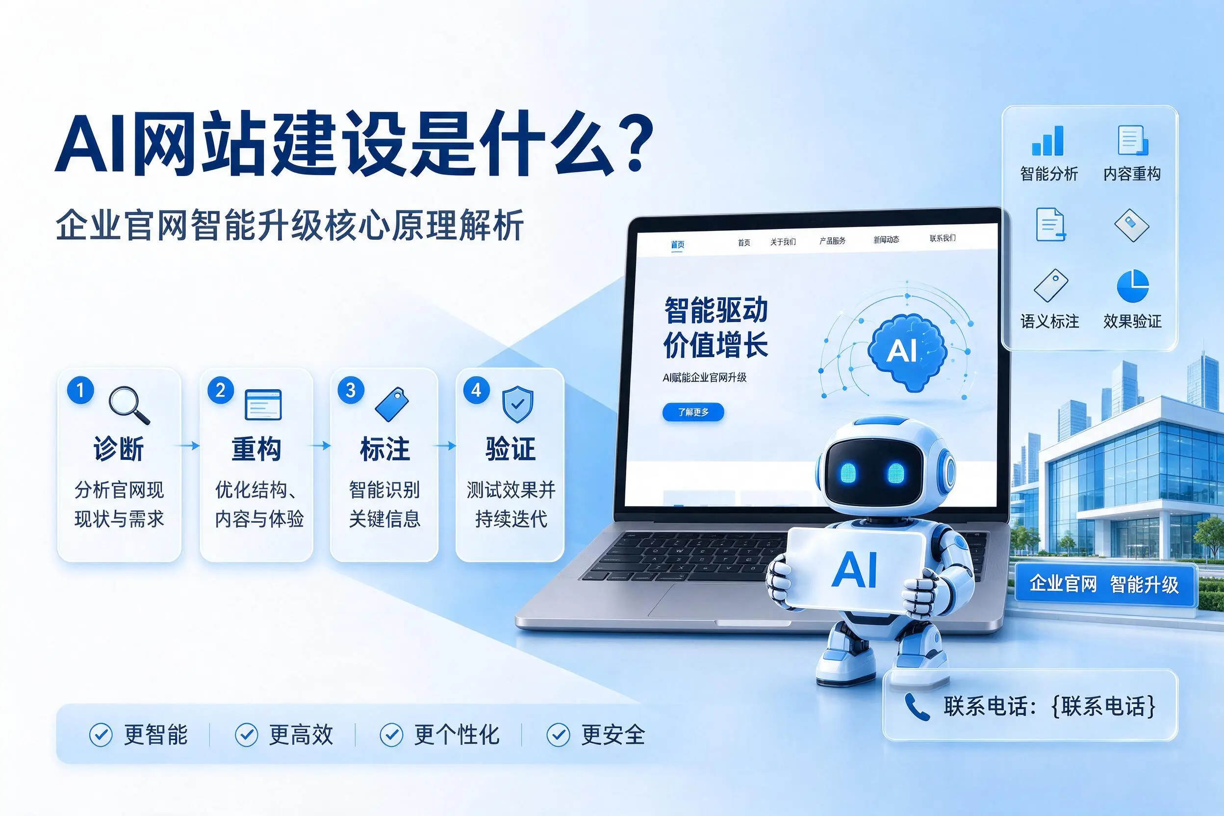 AI网站建设是什么？宜春企业官网智能升级核心原理解析