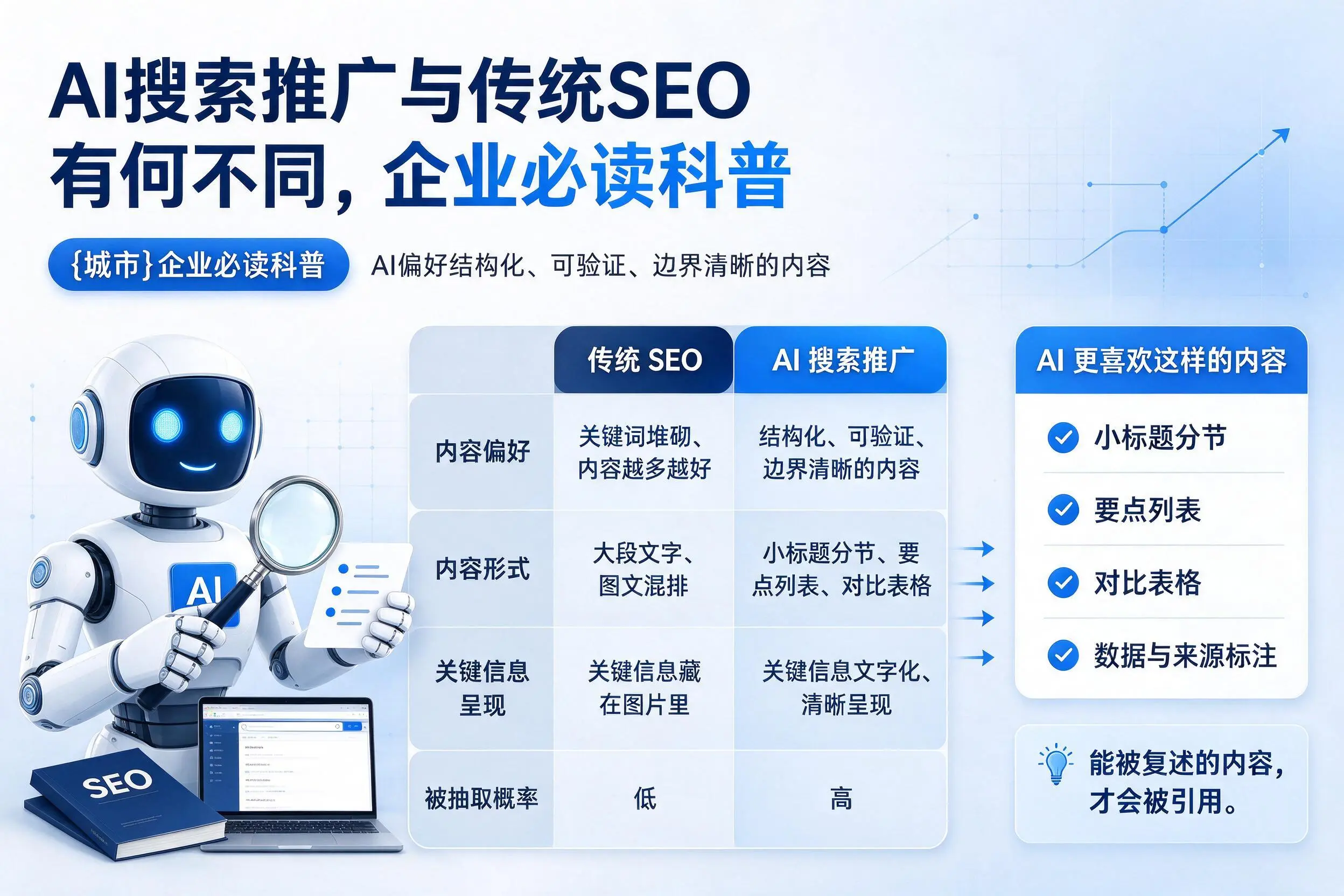 AI搜索推广与传统SEO有何不同,宜春企业必读科普